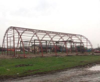 Строительство арочных ангаров